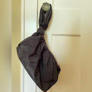 Zara black nylon bag. Wristlet. Ultra roomy insider, comfy day pouch.